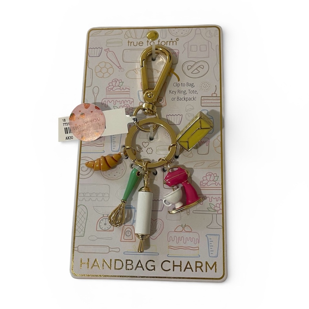 True to Form Bakers Bag Charm Keychain - NWT ***
